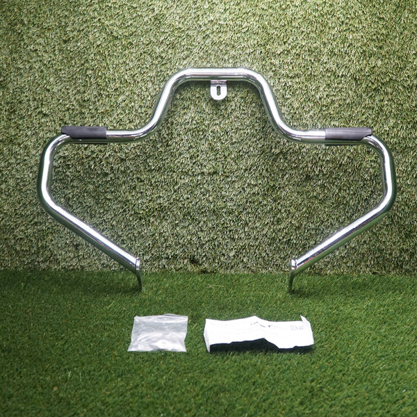 Chrome Mustache Engine Guard Crash Bar for Harley Dyna 1991–Present Mid Controls