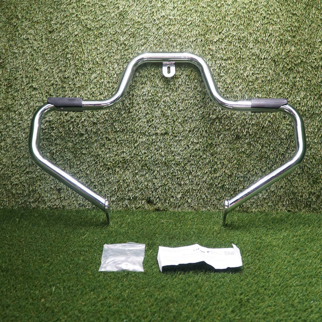Chrome Mustache Engine Guard Crash Bar for Harley Dyna 1991–Present Mid Controls