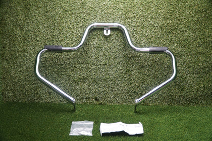 Chrome Mustache Engine Guard Crash Bar for Harley Dyna 1991–Present Mid Controls photo 2