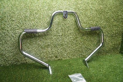 Chrome Mustache Engine Guard Crash Bar for Harley Dyna 1991–Present Mid Controls photo 7