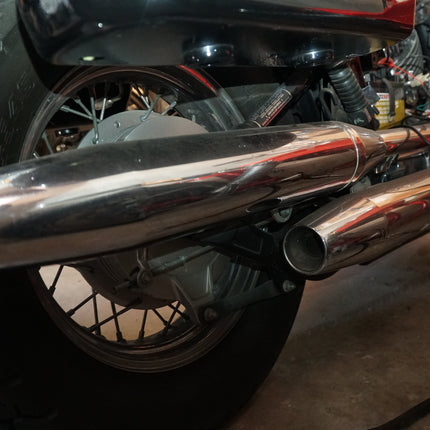 1998-2009 Yamaha V Star 650 XVS650 OEM Complete Factory Exhaust System Clean