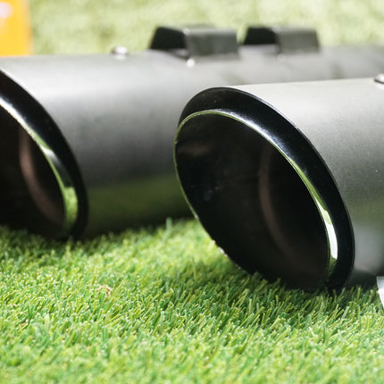 Sharkroad 4.0” Baffled Slip-On Exhaust Harley Touring 2017-Up Black & Chrome