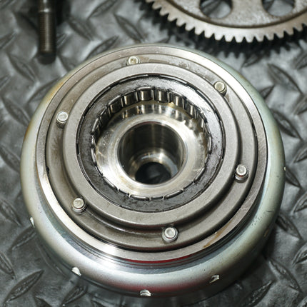 1997 Honda Shadow VT1100C2 Engine Flywheel w/ Starter Clutch & Bolt OEM