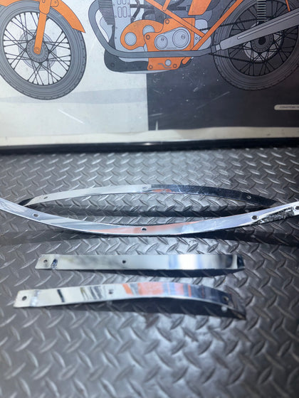Harley Softail Chrome Windshield Trim 1997-2007 photo 5
