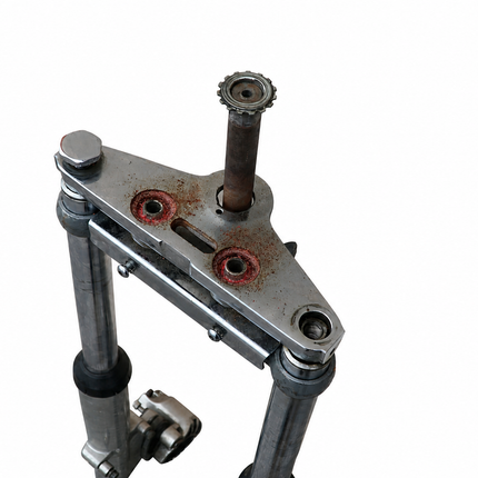 Harley Sportster Dyna 39mm Front End Fork Assembly Dual Disc Brake Calipers
