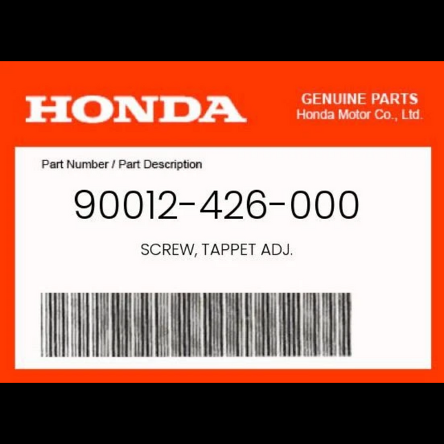 NOS Honda OEM Part 90012-426-000 SCREW, TAPPET ADJUSTING