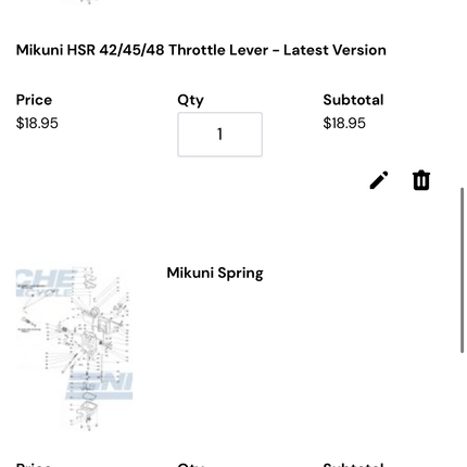 Mikuni HSR42 Carburetor – For Parts or Rebuild – OEM Jets – Services Offered