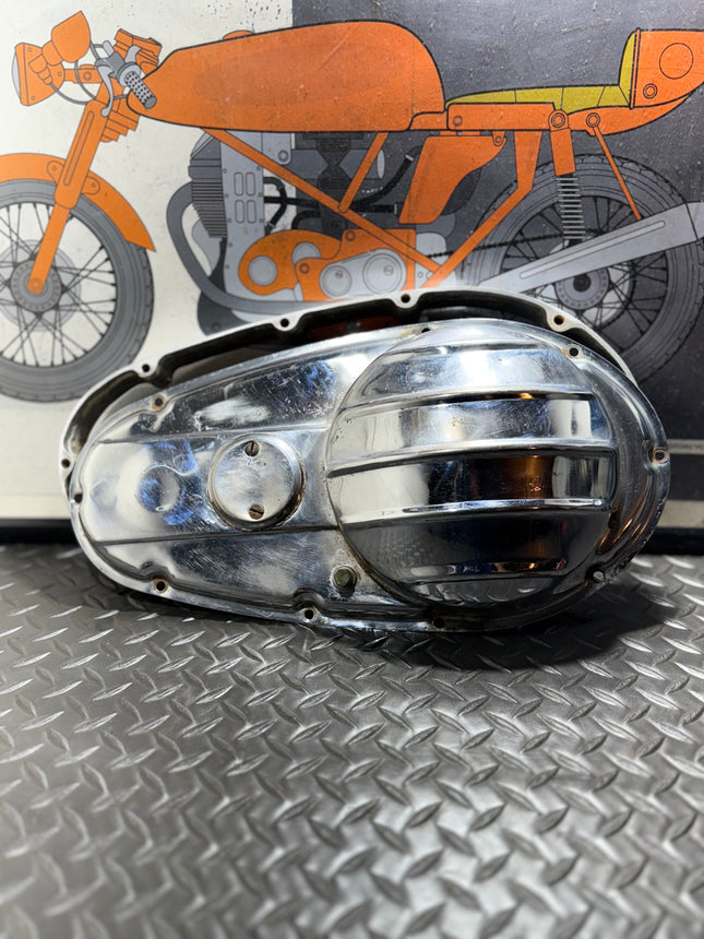 Harley Sportster Ironhead XLCH 900 K Ribbed Tin Primary Cover w/ Spacer