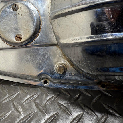 Harley Sportster Ironhead XLCH 900 K Ribbed Tin Primary Cover w/ Spacer