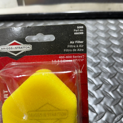 Briggs & Stratton 5088K Foam Air Filter OEM – Qty 2 Pack, Brand New