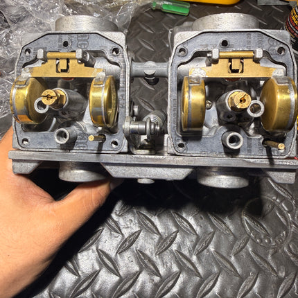 Mikuni 29mm Smoothbore Dual Carburetor Set Harley Shovelhead 1970s Restored