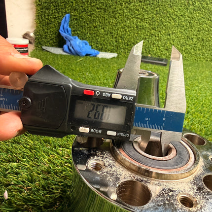 Custom Chrome Front Wheel Spool 5-7/8” Length w/ Bearing for Chopper Bobber