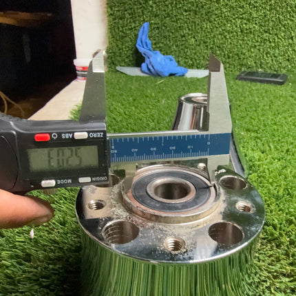 Custom Chrome Front Wheel Spool 5-7/8” Length w/ Bearing for Chopper Bobber