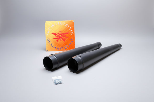 ANIT 4.4” Black Megaphone Slip On Mufflers Harley Touring 2017-Up HDMF-MP1706BB