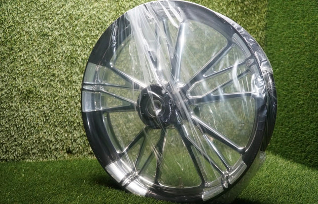 Xtreme Machine Harley 18x3.5 Front Wheel Black Cut Execute Dual Disc 25mm Non-ABS
