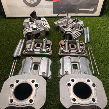 Harley Sportster 1200 Complete Top End Kit Cylinders Polished Valve Covers