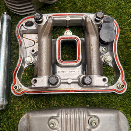 Harley Sportster 1200 Complete Top End Kit Cylinders Polished Valve Covers