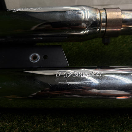 Harley Softail Deluxe FLSTN Python Staggered Exhaust 2010