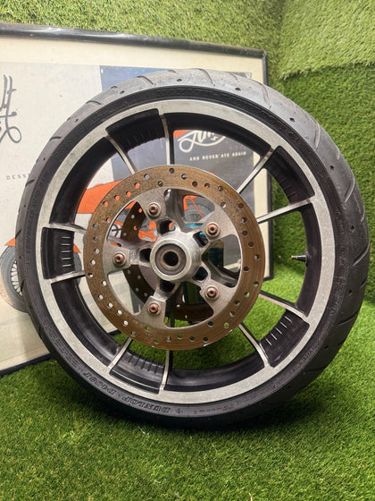 Harley Touring Impeller 17" Front Wheel Dual Disc Dunlop D408F 2014-Later photo 10