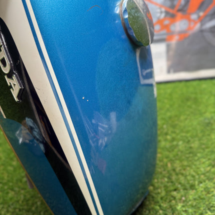 Honda CL175 Scrambler OEM Blue Fuel Gas Tank Pinhole Patina 1968-1973