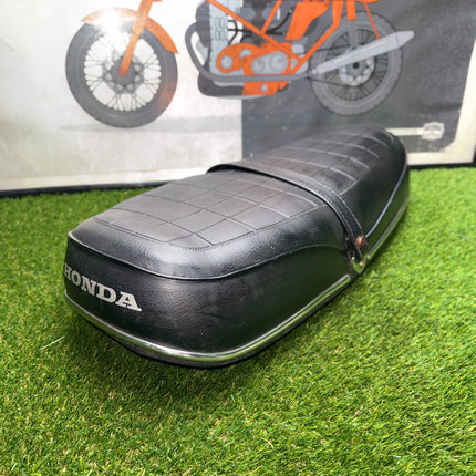 Honda CL175 Scrambler OEM Complete Two-Up Seat Cushion Hinge Strap 1968-1973