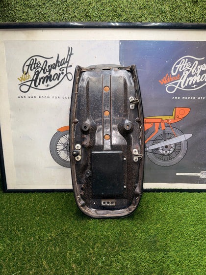 Honda CL175 Scrambler OEM Complete Two-Up Seat Cushion Hinge Strap 1968-1973 photo 7