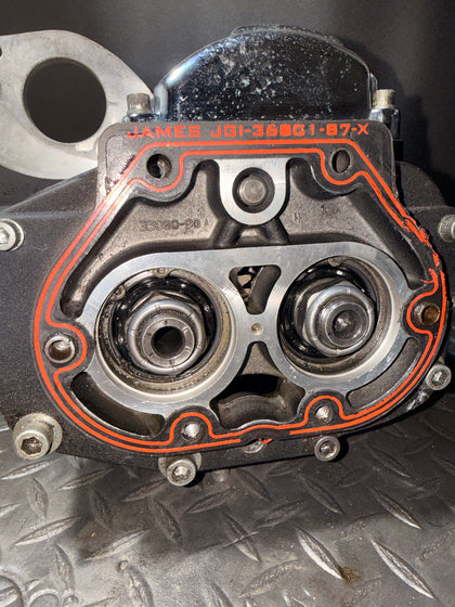 Harley Twin Cam 5-Speed Transmission Case Gears Chrome Covers 97851803 photo 12