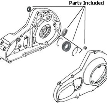 Mid USA 78501 Bearing Bushing & Seal Kit Big Twin Primary