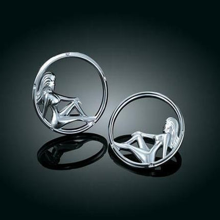 Harley Touring Electra Road Street Glide Chrome 2" Gauge Bezels | Kuryakyn 3784