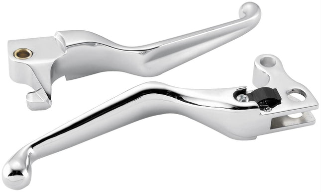 Bikers Choice 04-13 XL Chrome Clutch and Brake Lever Set with Adjustable Clutch