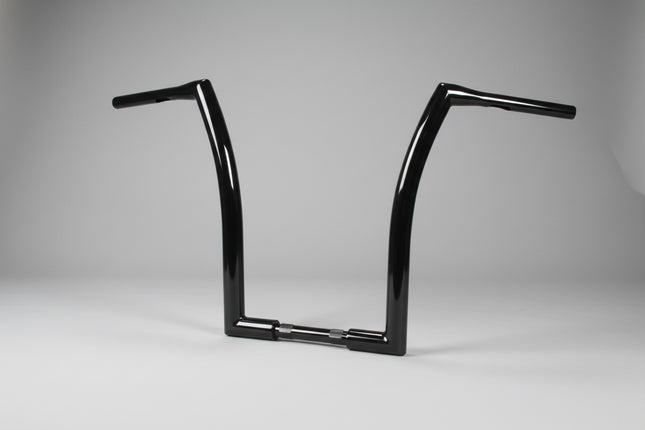 DNA 18” Wide Monster Ape Hanger Bars Gloss Black 1-1/2” Harley M-HB-4008BK