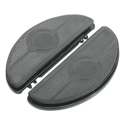Harley Big Twin Black Half-Moon Footboards Harley Big Twin 4-Speed 1940-1984 NIB