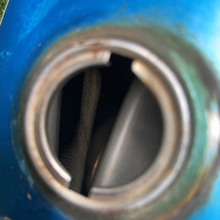 Honda CL175 Scrambler OEM Blue Fuel Gas Tank Pinhole Patina 1968-1973