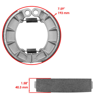 BikeMaster Brake Shoe Kit Yamaha XV700 Virago 1984-1987 Rear photo 2