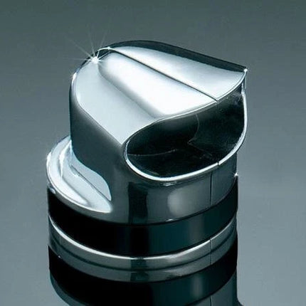 Harley 1998-2016 Touring Dyna Chrome Frog Mouth Neutral Switch Cover | Kuryakyn 2025