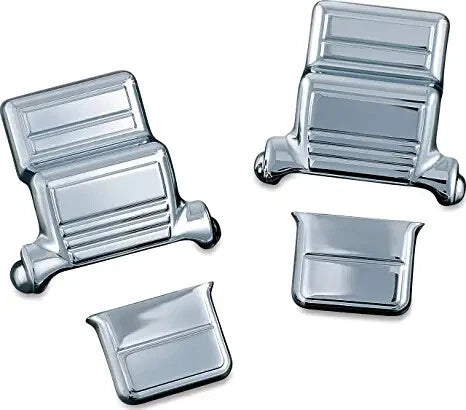 NOS Kuryakyn Tour-Pak Lid Hinge Covers 89–13 Harley FLHT Chrome 7271