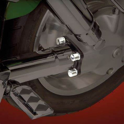 Show Chrome 1-317 Billet Drive Shaft Nut Covers – Chrome – Honda Valkyrie & VT1100