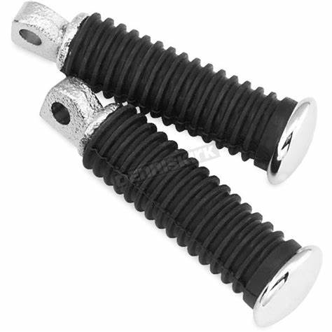 Biker's Choice 19135 Small Diameter Cap Replacement Footpegs – Male Mount – Chrome