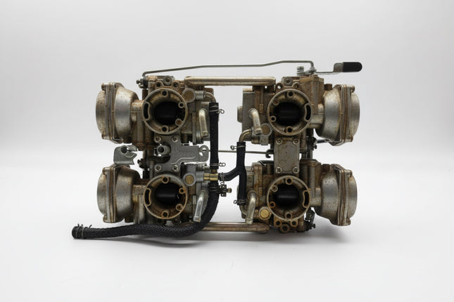 1985–2007 Yamaha VMAX 1200 VMX12 Carburetor Set w/ Chrome Skull Covers